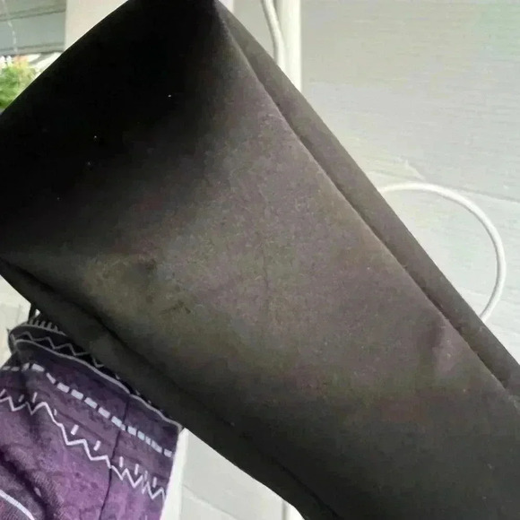 Esprit Black Satin Fabric Shoulder Bag - Picture 9 of 10